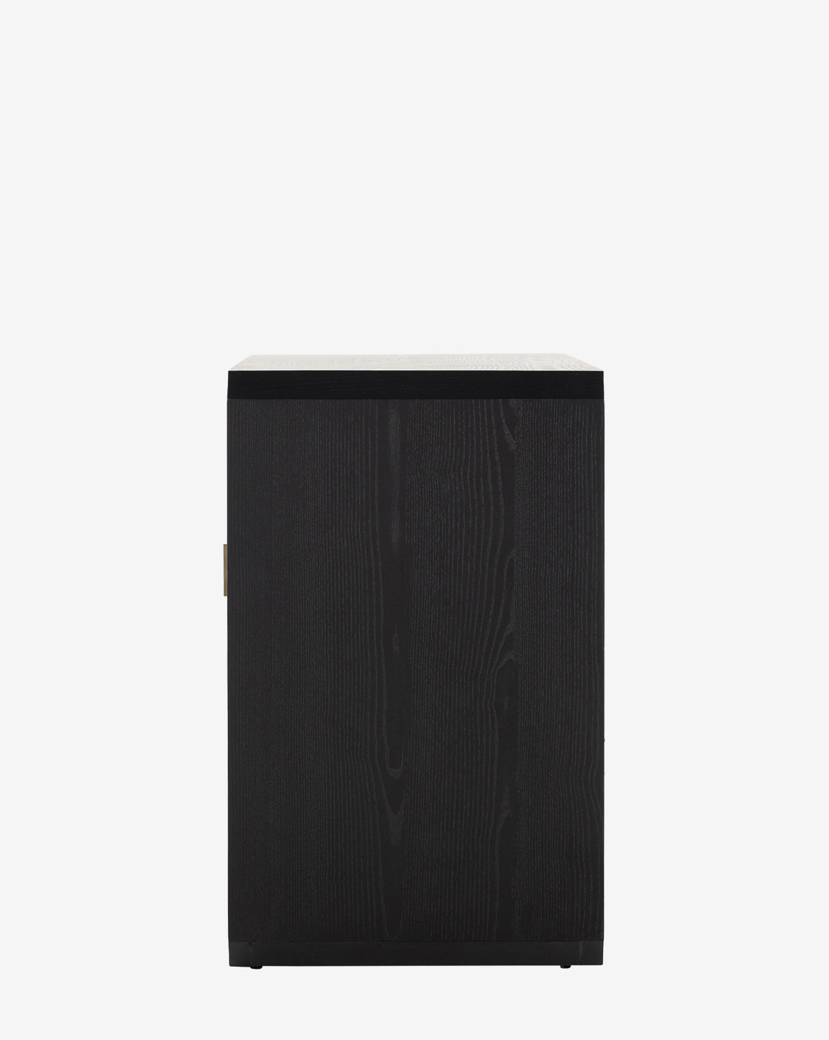 The Ziggy Sideboard, shown from the front against a plain white background, features a black ash veneer with visible wood grain and a modern rectangular design, by McGee & Co.