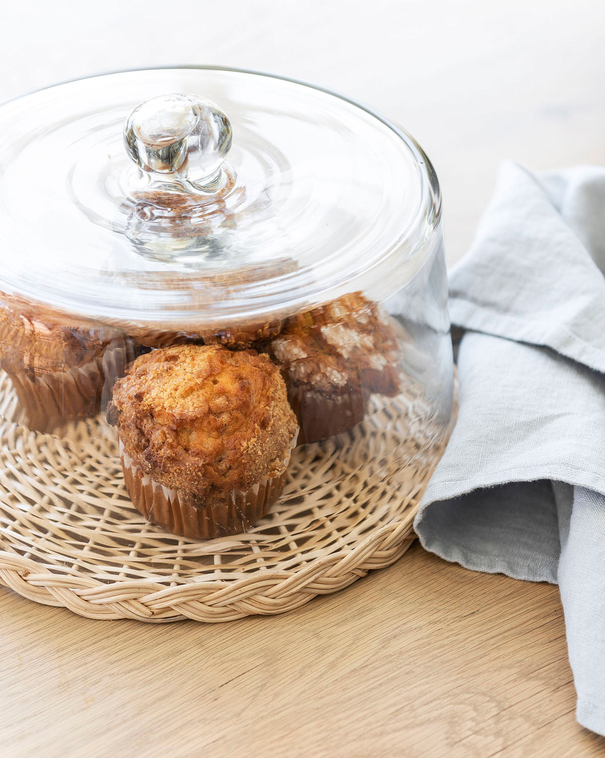 Woven Cane Pastry Cloche