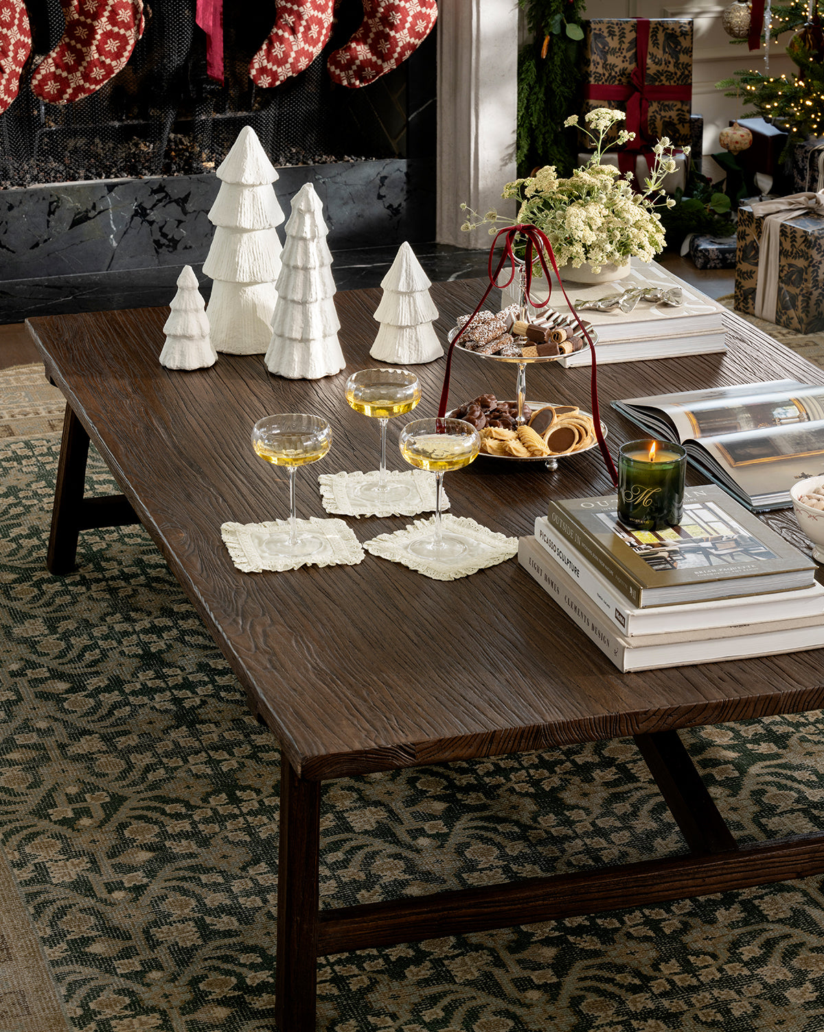 Lace Trim Cocktail Napkins