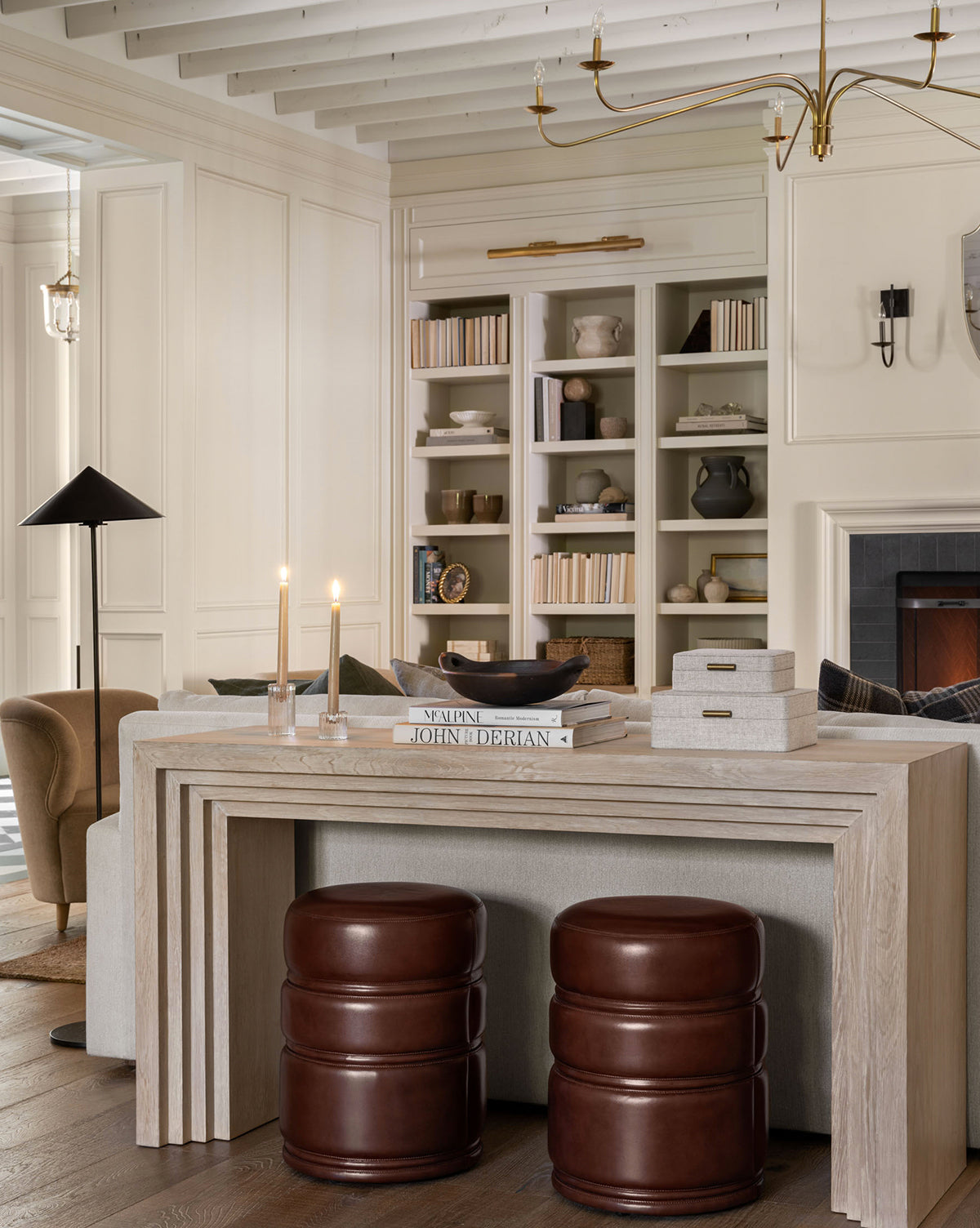 Beck Leather Stool